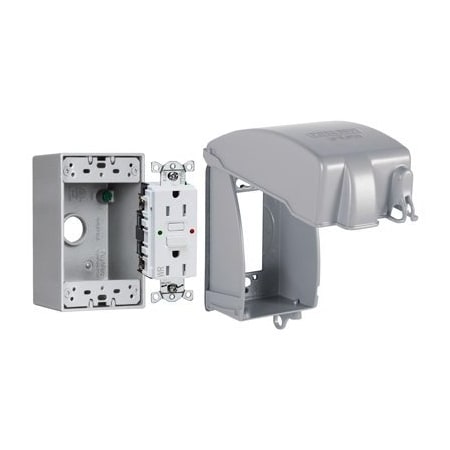 Raco Electrical Box, 283.5 cu in, Outlet Box Type, 1 Gang, Aluminum MKG4280SS